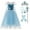 Dress+Accessories, variant on HAWEE Girls Snow Queen Sequin Elsa Princess Costume Dress with Accessories