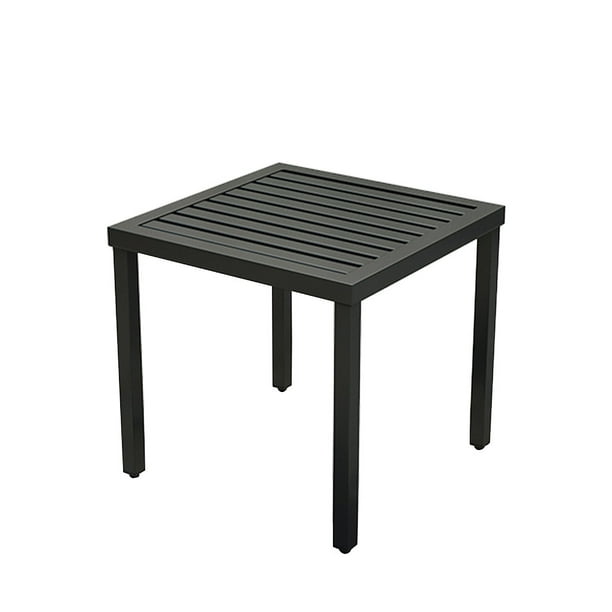 Black Square Wrought Iron Coffee Table, Black Wrought Iron Patio Coffee Table