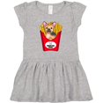 thumbnail image 3 of Inktastic Cute Frenchie in French Fries Girls Toddler Dress, 3 of 5