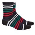 thumbnail image 2 of ALFANI Black Striped Seamless Dress Crew Socks 10-13, 2 of 3