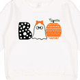thumbnail image 3 of Inktastic Halloween Boo Cute Ghost and Pumpkin Toddler Sweatshirt, 3 of 4