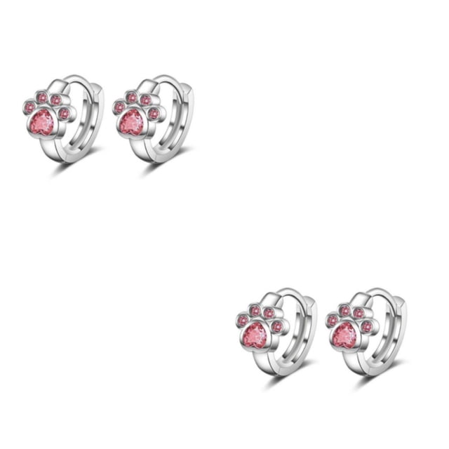 Pendientes de cobre Qarigey 1 par joyería de moda accesorio DIY Rosa 2Conjunto