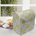 thumbnail image 4 of Grey and Yellow Lounger Chair Bag, Sketchy Hand Drawn Design of Cartoon Owls Modern Hipster Style Image, High Capacity Storage with Handle Container, Lounger Size, Marigold and Teal, by Ambesonne, 4 of 5