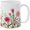 Carnations Flowers, variant on Purple Lavender Flowers Ceramic Coffee Mug Tea Cup, 11 OZ