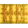 thumbnail image 1 of Ahgly Company Indoor Rectangle Abstract Yellow Contemporary Area Rugs, 3' x 5', 1 of 4