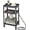 Black, variant on Side Table with Charging Station for Small Spaces, 3-Tier End Table with USB Ports & Power Outlets, Narrow End Table Bedside Table Nightstand with Metal Tabletop Tray Storage (Cherry)