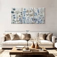 thumbnail image 2 of Elephant Stock Blue Meadow Dream'n Wall Art - Horizontal Multi Panel Canvas - Living Room Wall Decor - Floral And Botanical Multi Panel - Gray And Blue Decor By Conrad Knutsen - 80" x 39", 2 of 8