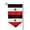 Sharp Corner, variant on Flag Of The German Empire Garden Flag Double Sided Flags with Vivid Color for Yard Lawn Garden Decor 12.5 x18 Inch Fillet