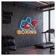 thumbnail image 2 of Letrero De Neón "BOXING" Con Brillo Ajustable Para Gimnasio, Sala De Deportes O Espacio De Ocio 53x40.3cm, 2 of 5