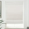 thumbnail image 2 of MOOD Custom Bamboo Shades | MODERN | Cordless Designer Natural Woven Wood Roman Shades for Windows | Modern White Dough (Sheer) | 43.5"W X 72"H, 2 of 7