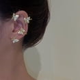 thumbnail image 4 of Clip Pendiente Mariposa Ear Clip para Izquierda Dorada Sunnimix Pendiente elegante, 4 of 8
