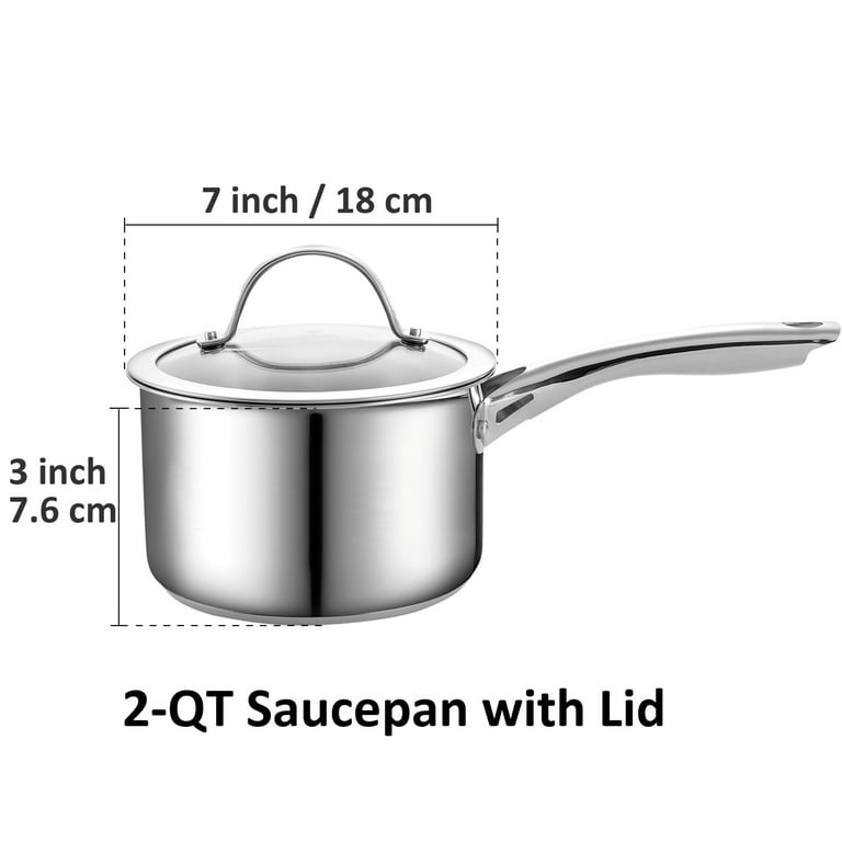 2 Qt. Sauce Pan with Lid - CookTek