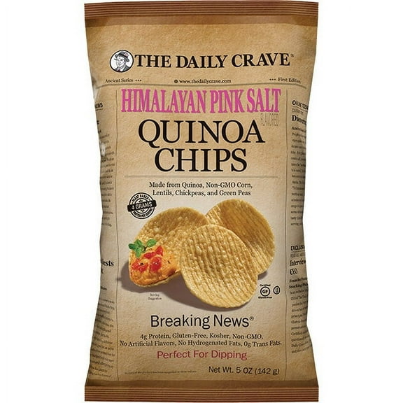 The Daily Crave Himalayan Pink Salt Quinoa Chips 4.25 oz. - EACH