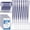 Dark Blue, variant on 200 Pcs Name Tag Lanyards with ID Holder Lanyards for ID Badges Resealable Flat Neck Name Tag with Clip Waterproof Plastic Clear Badges Bulk for School Office Supplies