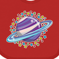 thumbnail image 4 of Inktastic Planet Saturn with Stars Boys or Girls Baby Bib, 4 of 4