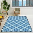 thumbnail image 3 of Coolnut Lightweight Soft Area Rugs Tartan PlaidTexture Floor Carpet Mat for Kids Playing Room Hardwood Floor Living Room 80x58in, 3 of 6