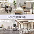 thumbnail image 5 of TEQIN Upholstered Parsons Dining Chairs,2Pcs Dining Chairs,Fabric Kitchen Chairs with Nailhead Trim, Padded Seat Accent Chairs Kitchen Side Chair for Dining Room, Living Room, 5 of 7