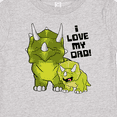 thumbnail image 4 of Inktastic I Love my Dad with Baby and Daddy Triceratops Boys or Girls Baby T-Shirt, 4 of 5