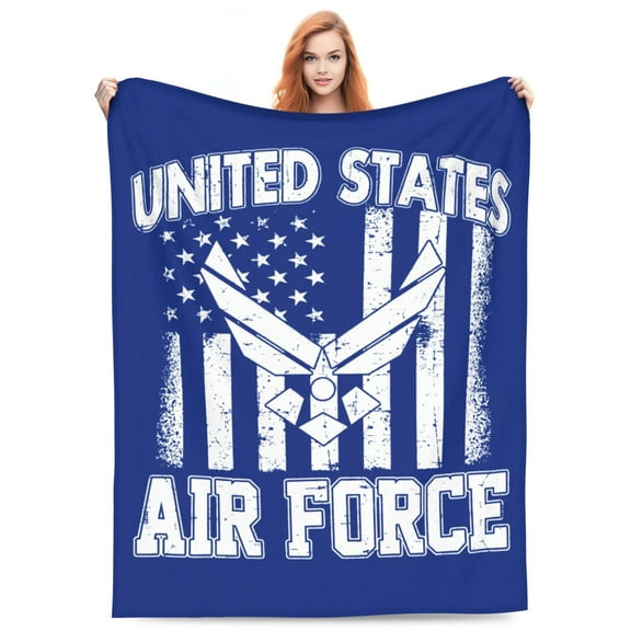 Department Of The Air Force Blanket Soft and Warm Cozy Flannel Lightweight Throw Blanket for Couch Sofa Bed 50x40
