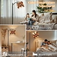 thumbnail image 5 of Arc Floor Lamp with Adjustable Lampshade Western Southwestern Farmhouse Standing Lamp 3 Color Temperatures Dimmable Tall Pole Lamp with Foot Switch for Bedroom, 5 of 8