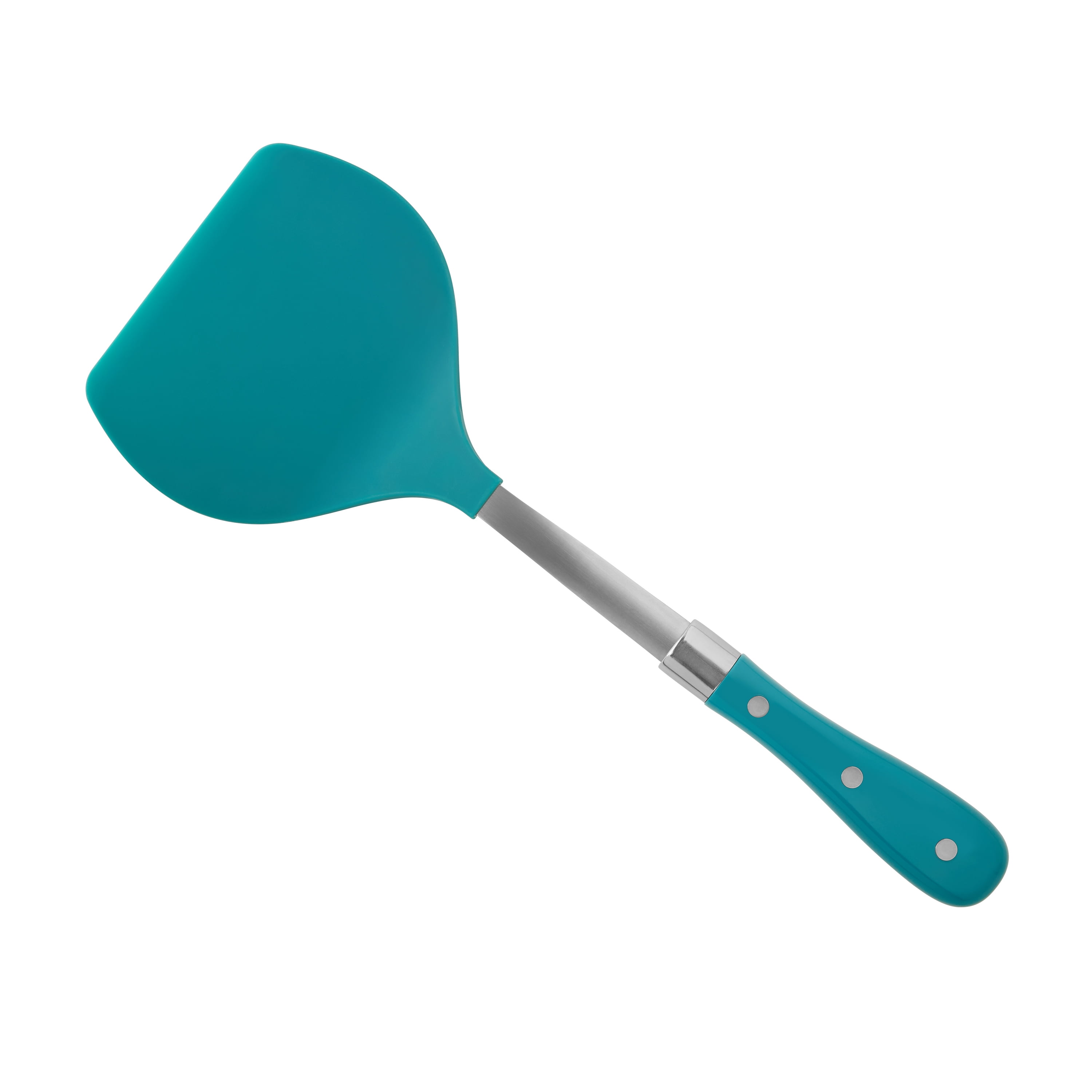 The Pioneer Woman Nylon Jumbo Turner Spatula, Deep Teal, Safe for Nonstick Cookware, Frontier Collection