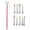 Pink, variant on Rupoun Multi Functional Detachable UV Gel Pen Nail Painting Drawing Pen Nail Dotting Brush - Dual Unit Length 8.27 inches / 21.00 cm Professional Nail Art Tool Silver