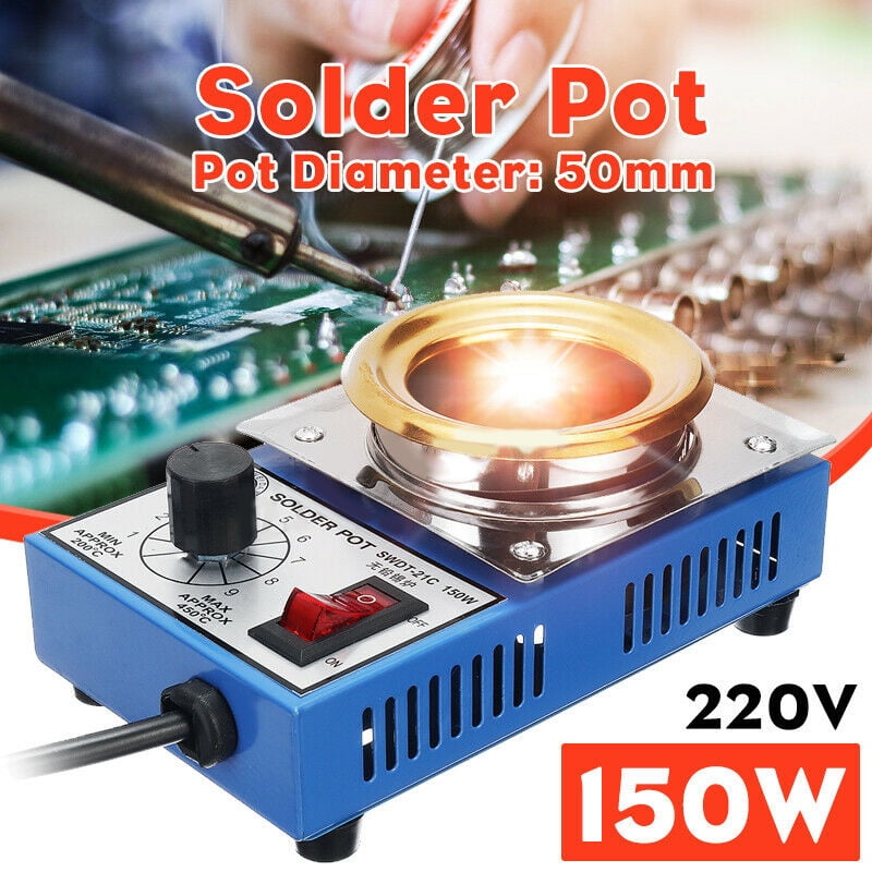 150W 220V 50mm Solder Pot Soldering Desoldering 200-480 Degree Celsius Equipment