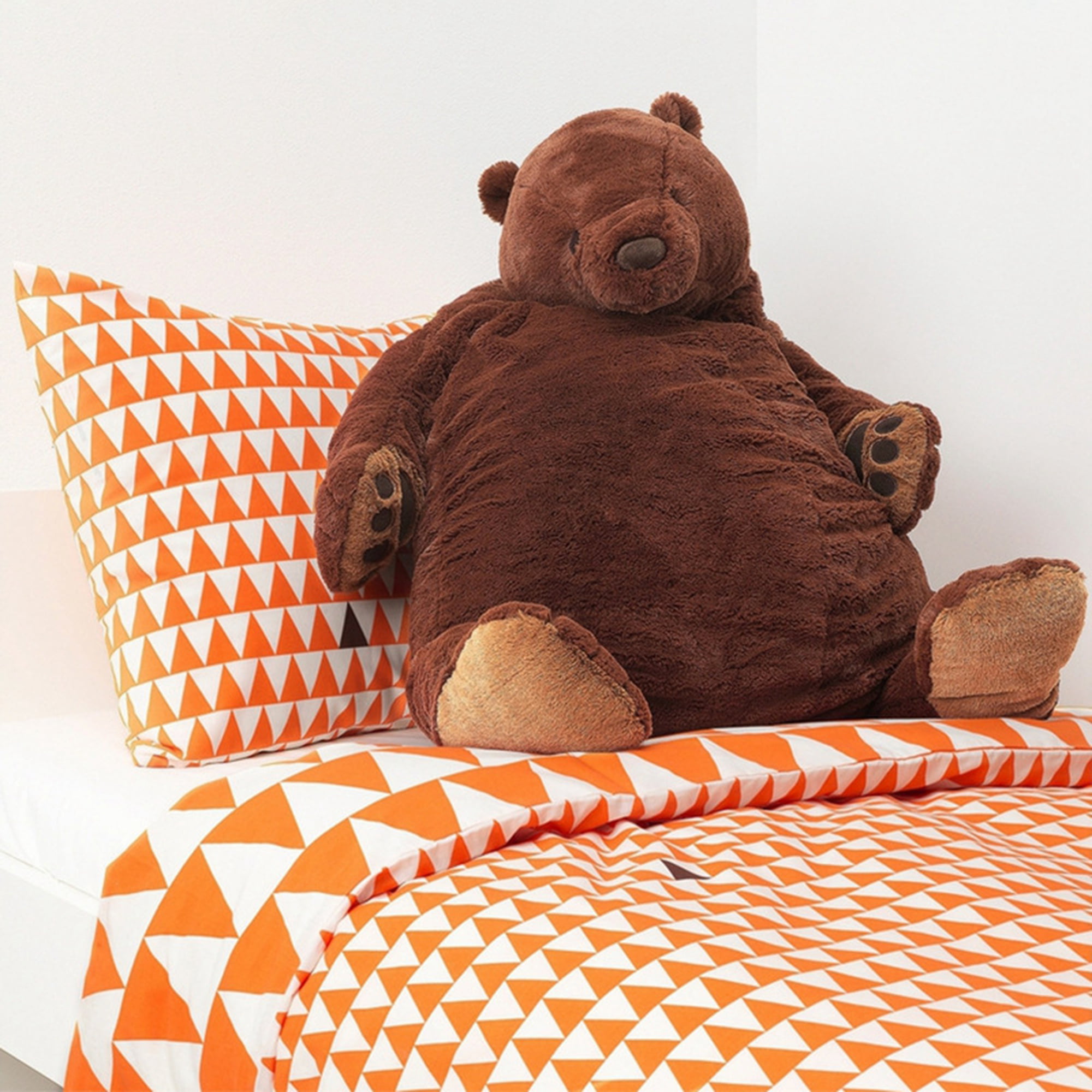 100cm giant simulation DJUNGELSKOG bear toy Brown Teddy Bear Stuffed Animal NEW 