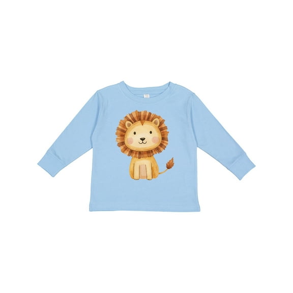 Inktastic Cutest Little Lion Boys or Girls Long Sleeve Toddler T-Shirt