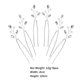 thumbnail image 4 of Horquillas para el pelo de novia de cristal, horquillas para el pelo en forma de U para bodas, accesorios para el pelo con diamantes de imitación, horquillas para el pelo con flores, 4 of 6