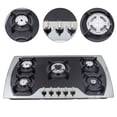 thumbnail image 4 of WUZSTAR 5 Burners Built-in Gas Cooktop,Stainless Steel Gas Hob Stove Automatic Pulse Ignition Countertop Stove, 4 of 9