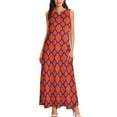 thumbnail image 3 of Quatrefoil Florida Gameday Dress Long Dress Dress for girls prom02 Wom's clothing Female clothing, 3 of 7