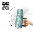 thumbnail image 3 of 40oz Pioneer Flower Floral Print Pattern Insulated Tumbler with Handle, BPA-Free Leak Proof Lid and Straws, Double Wall Vacuum, Hot 12h/Cold 34h, 3 of 6