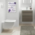 thumbnail image 5 of Ladies and gentlemen Bathroom Rules canvas Wall Decor, Lavender purple theme Bathroom Decor Wall Art,Farmhouse Toilet Wall Decor,Rustic Bathroom Funny Rules Prints Signs Framed 12"x15", 5 of 6