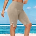 thumbnail image 3 of Posijego Women's Plus Size Biker Shorts Athletic Shorts High Waist Workout Running Yoga Gym Cycling Shorts with Side Slits, 3 of 7