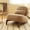Camel-Fabric, variant on CARZZI LIFE Accent Chair with Solid Wood Legs, Velvet Single Seat Sofa for Living Room or Bedroom, Comfy Armless Reading Chaise Lounge, White