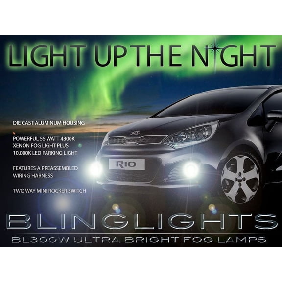 New 2012 2013 2013 Kia All New Pride Xenon Fog Lamps Driving Lights Foglamps Foglights Kit