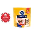 thumbnail image 1 of PEDIGREE DENTASTIX Oral Care Beef Flavour Adult Dog Treats - for Medium Breeds - Reduces Plaque and Tartar Buildup - 25 sticks, 1 of 12
