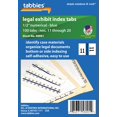 thumbnail image 1 of shiyou-Tabbies Legal Index Divider Tabs (TAB58001), 1 of 4