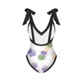 thumbnail image 3 of Aayomet Plus Size Bathing Suit for Women Up Two Piece Swimsuits Vintage Swimsuit Two Piece Retro Halter Ruched High (Purple, L), 3 of 3