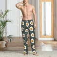 thumbnail image 5 of Vsdgher Cute Poached Eggs Print Mens Pajama Pants Sleep & Lounge Pants, PJ Bottoms With elastic waistb and Pockets, 5 of 5