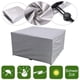 thumbnail image 4 of Funda para mesa de jardín, rectangular, impermeable, para muebles de jardín, resistente al viento, la lluvia, los rayos UV y el polvo, con cordones (150 x 150 x 75 cm), 4 of 5