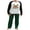 White Green Dad, variant on xiaxaixu Christmas Family Pajamas Matching Set, Long Sleeve Elk Letters T-shirt with Plaid Pants Sleepwear Loungewear