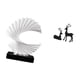 thumbnail image 5 of Figura de resina de ciervo ondulado, escultura abstracta, adorno artístico, regalo para dormitorio, sala de estar, estudio, decoración de mesa., 5 of 8
