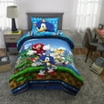 thumbnail image 3 of Sonic Kids 2-Piece Twin/Full Comforter Set, Reversible, Microfiber, 3 of 11
