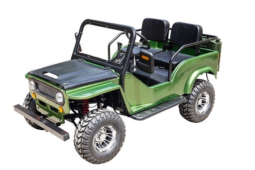 Vitacci Jeep GR-2 125cc 2-Seater Go-Kart from 12 to 99 Years, Black