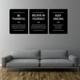 thumbnail image 4 of Motivational Reminder Wall Art Decor Positive Inspirational Affirmation Wall Prints Poster Black Office Wall Decor Encourage Hanging Picture Artwork Gift for Men Workplace 12"x16"x3, 4 of 4