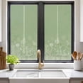 thumbnail image 2 of Window Privacy Film Sage Green Wildflowers Stained Glass Window Film Decorative Sun Block Window Cover Modern Floral Butterfly Plant Window Clings Static Adhesive Sticker for Bathroom 19.6"x39.3", 2 of 7
