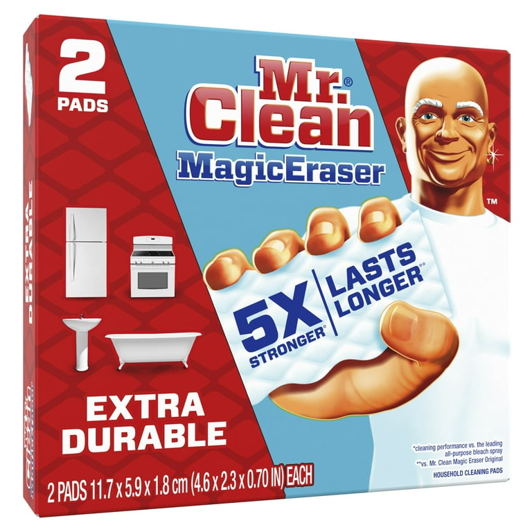 Mr. Clean Magic Eraser Extra Durable, Cleaning Pads with Durafoam ...