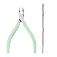 thumbnail image 1 of Pinza para cutículas con empujador de cutículas, cortadora de cutículas de acero inoxidable, herramientas para quitar cutículas de uñas de manos y pies, 1 of 6